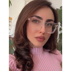 NEW Gucci GG2066O Transparent Clear Cat Eye Eyeglasses Frames